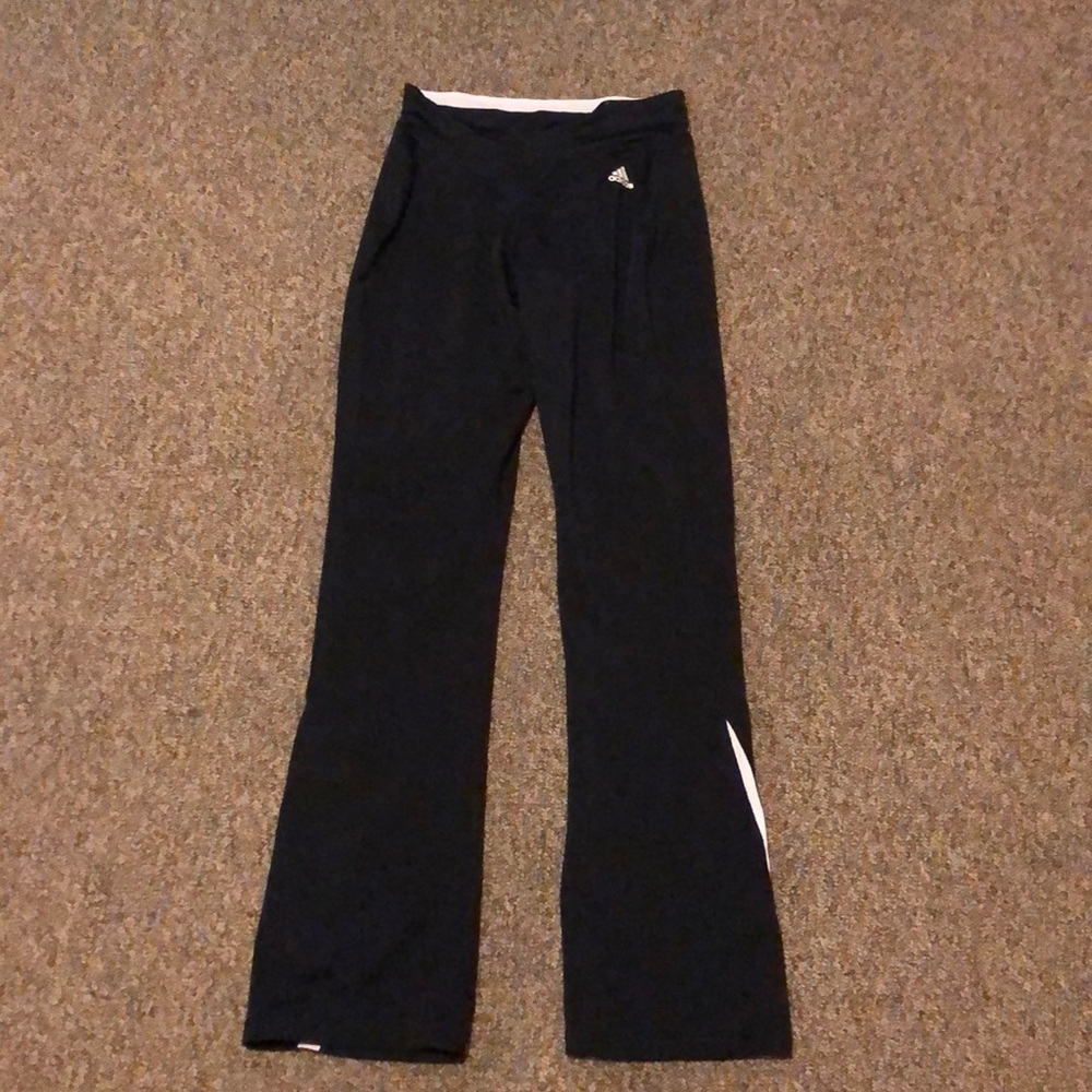 Black Adidas workout pants